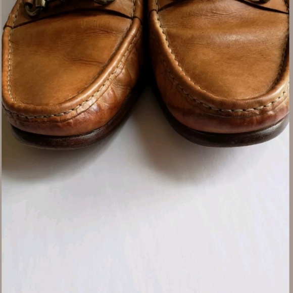 Sold-Cole Haan Italy British Tan Horse bit loafers - Picture 3 of 8